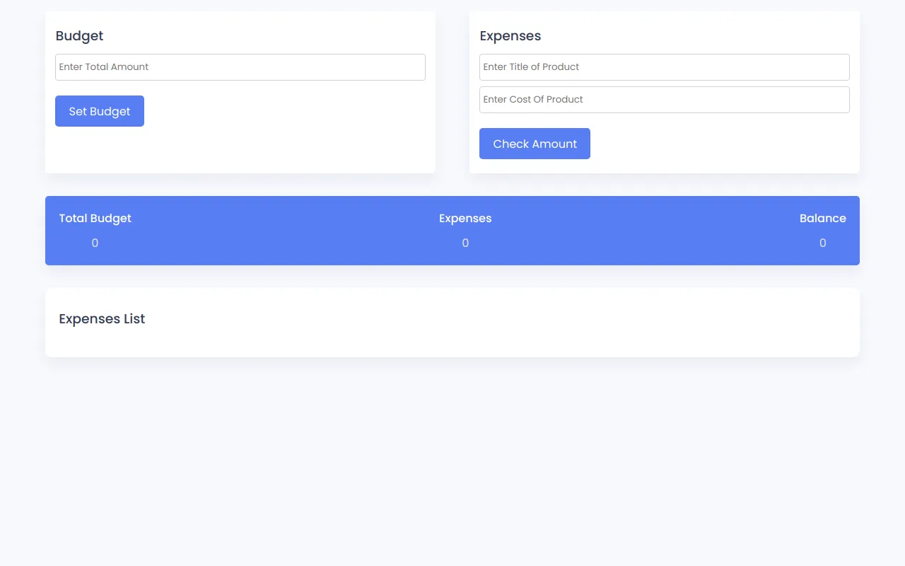 Budget App screenshot