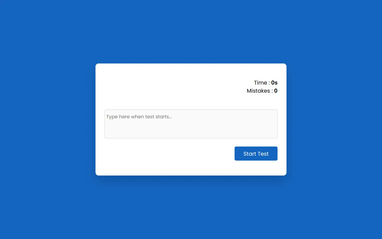 Type Test screenshot